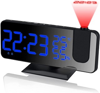 ADZERD Projection Alarm Clock Radio