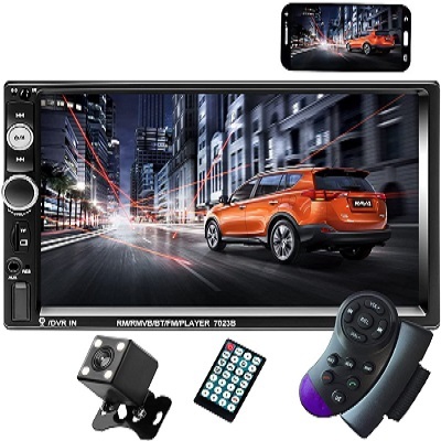 CAMECHO 7-Inch Double Din Android Car Stereos