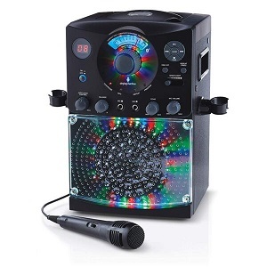 Singing Machine SML385UBK Bluetooth Karaoke System with LED Disco Lights