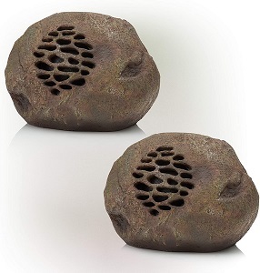 Alpine Corporation Bluetooth Weather-Resistant Solar-Powered Rock Speaker