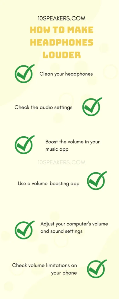 How to make headphones louder