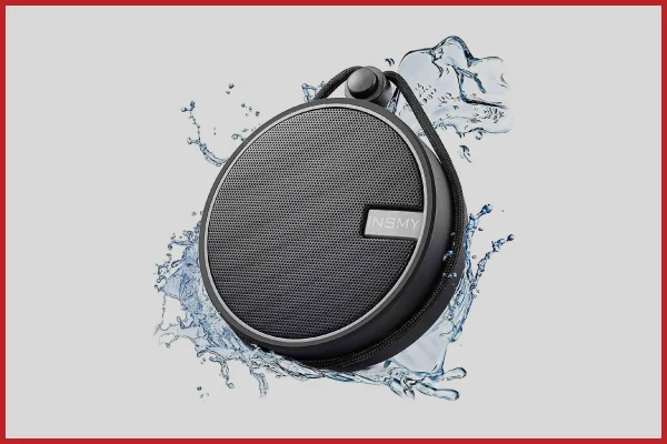 1. INSMY IPX7 Waterproof Bluetooth Shower Speaker