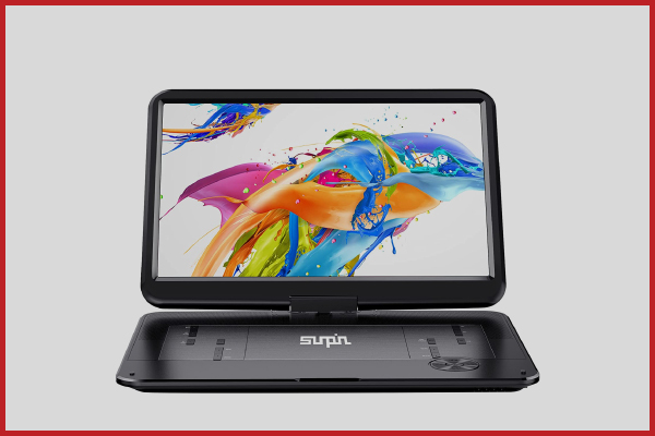 1. SUNPIN Portable DVD Player 17.9%E2%80%B3 with Large HD Swivel Screen