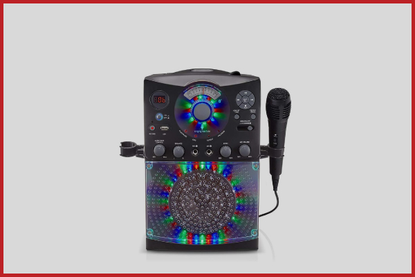1. Singing Machine SML385UBK Bluetooth Karaoke System with LED Disco Lights