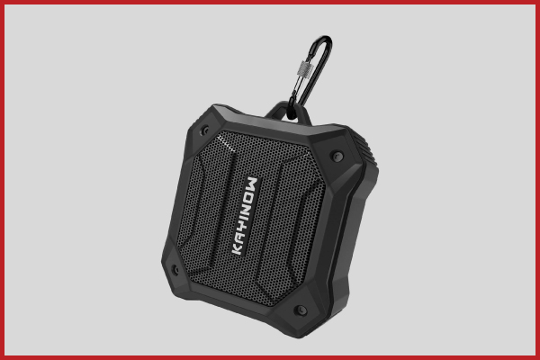 10. Best Compact Size Design Kayinuo IPX7 Waterproof Bluetooth Speaker