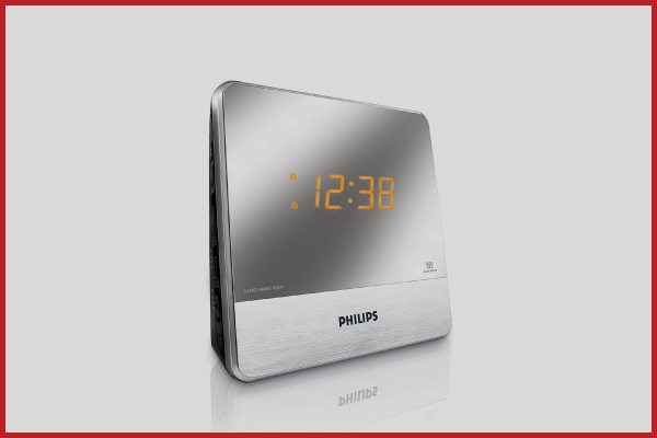 10. Philips AJ3231 Mirror Digital Radio Alarm Clocks