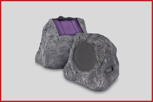2. Innovative Technology Outdoor Rock Speaker Pair
