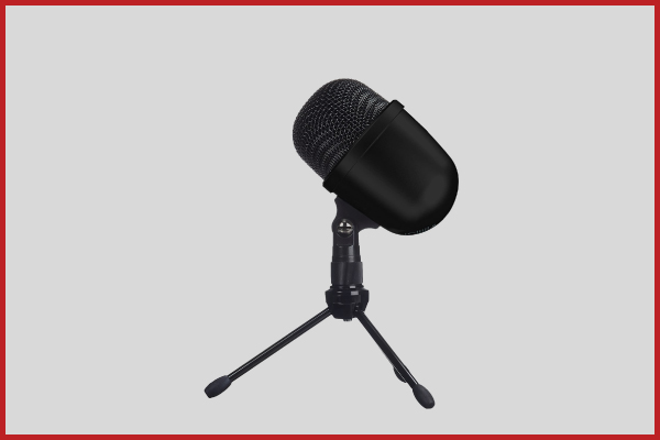 3. AmazonBasics Desktop Mini Condenser Microphone