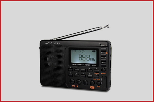 3. Retekess V115 Portable AM FM Radio with Shortwave Radio