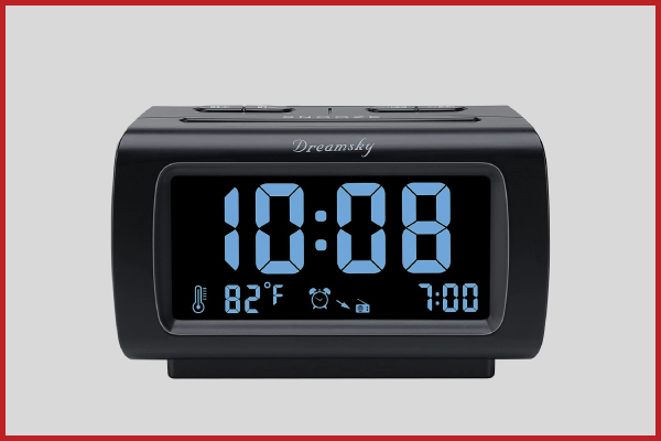 4. DreamSky Wireless Charging Alarm Clock Radio Bluetooth Speaker