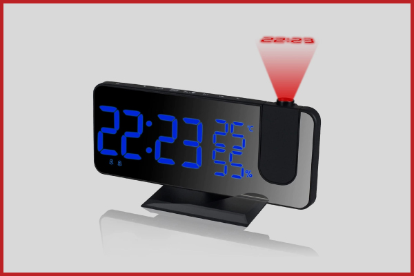 6. ADZERD Projection Alarm Clock Radio