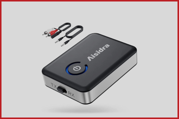 6. Aisidra V5.0 Bluetooth Transmitter Receiver
