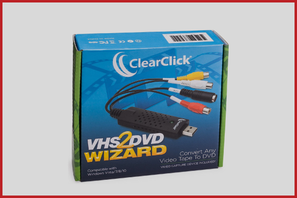 6. ClearClick VHS To DVD Wizard with USB Video Grabber