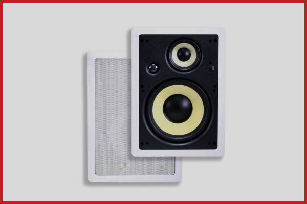 6. Monoprice 3 Way Fiber In Wall Speakers