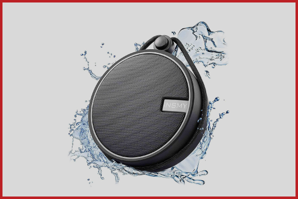 7. Best for Shower Speaker INSMY IPX7 Waterproof Bluetooth Speaker
