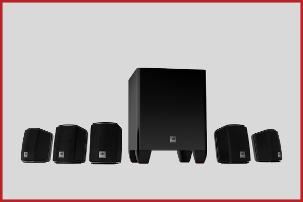 8. JBL Cinema 510 5.1 Home Theater Speaker System with Powered Subwoofer