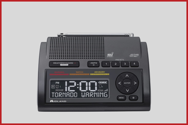8. Midland WR400 Deluxe NOAA Emergency Weather Alert Shortwave Radios