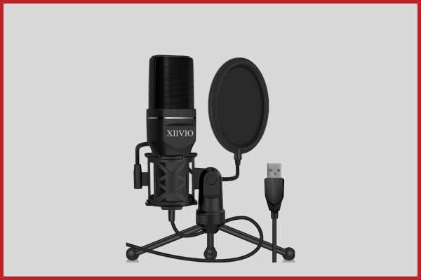 8. XIIVIO PlugPlay Computer PC Microphone