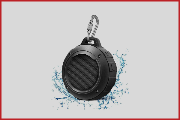 9. Best for Hanging Kunodi Wireless Portable Mini Speaker