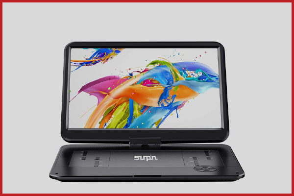 9. SUNPIN Portable DVD Player 17.9%E2%80%B3 with Large HD Swivel Screen