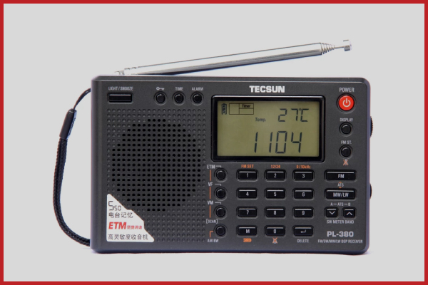 9. TECSUN PL 380 DSP Shortwave Radios