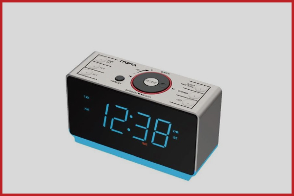 9. iTOMA Portable Wireless Outdoor Bluetooth Speakers With Alarm Clock